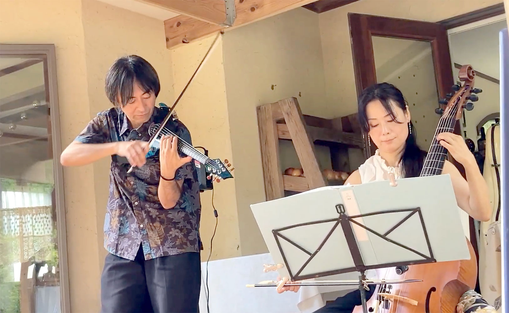 大城敦博と中野潔子の写真